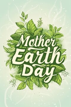 Cute background for Mother Earth Day.