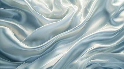 Obraz premium Colorful, silky and shiny textured textile backgrounds. Background fabrics in blue, green, pink, white and cream colors. Trend colors and fabrics of 2024. The most preferred fabrics. Backgrounds.