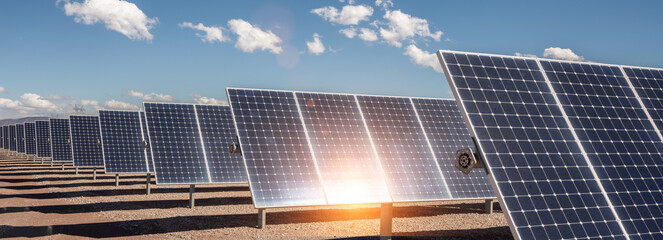 Solar panel park, photovoltaic, alternative electricity source