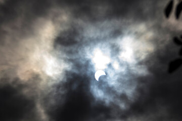 Partial Annular Solar Eclipse on October 14, 2023 Seen From Columbus, Ohio