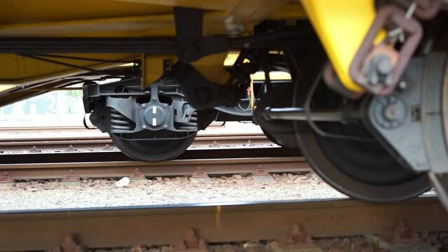 Locomotive train wheels train carriage wheels vertical videonew wheels
