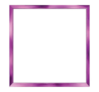 Purple picture frame with isolated background, Purple frame with isolated background, Watercolor purple picture frame with isolated background.