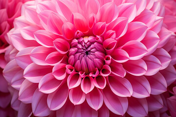 A closeup of a vibrant pink flower in full bloom