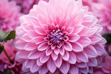 Fototapeta premium A closeup of a vibrant pink flower in full bloom