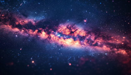 Obraz premium Galaxy Exploration in Outer Space