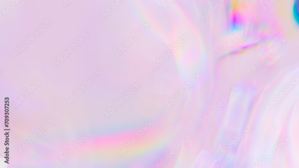Poster rainbow multicolored holographic light effect gradient 3d rendering abstract background