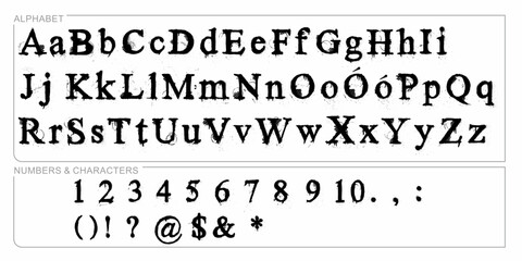 Alphabet Split Monogram, Split Letter Monogram, Alphabet Frame Font. Laser cut template. Initial monogram letters