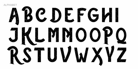 Alphabet Split Monogram, Split Letter Monogram, Alphabet Frame Font. Laser cut template. Initial monogram letters