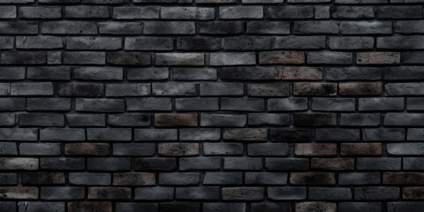 Fototapeta premium Brickwork background with black bricks for design.