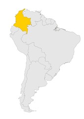 Colombia en América del Sur