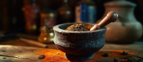 traditional crushed spices