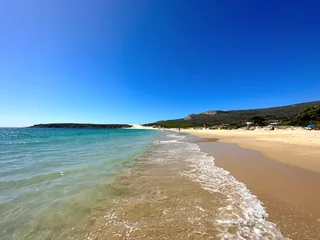 Photo sur Plexiglas Plage de Bolonia, Tarifa, Espagne beautiful beach Playa de Bolonia at the Costa de la Luz, Andalusia, Cadiz, Spain