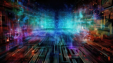 Fototapeta premium network computer internet background illustration software programming, cybersecurity web, data cloud network computer internet background