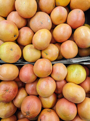 Tangerines on market stall