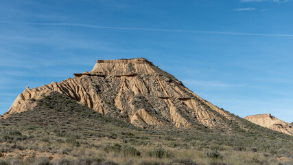 Paisaje de las Bardenas Reales en Navarra
