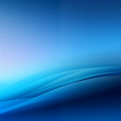 Obraz premium Abstract blue waves on gradient background