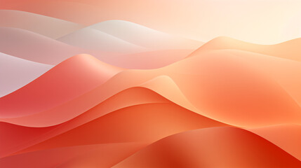 Abstract background in Peach Fuzz Pantone color for 2024 in the style of minimalistic landscapes.