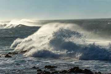 Waves Coming Ashore at Hookipa Beach