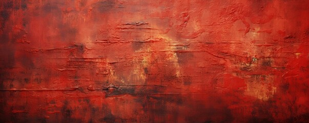 Obraz premium red-brown flame background on canvas, in the style of atmospheric landscape paintings, rough textures, contemporary Latin American art