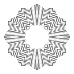 Abstract Geometric Decorative Element Boho Shape