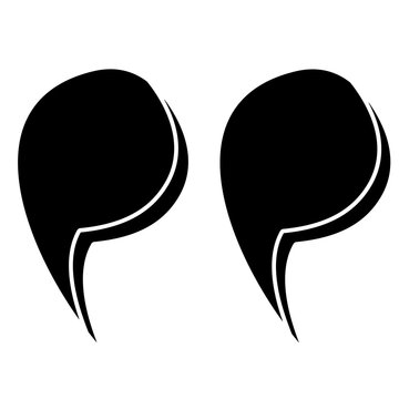 recommend clip art: punctuation quote silhouette