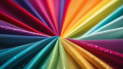 Textile background with multi-colored tulle.