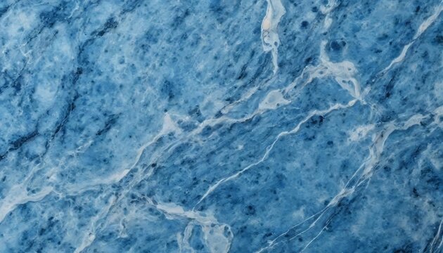 Azure and blue solid marble background 