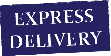 Fototapeta premium express delivery - postal rubber stamp