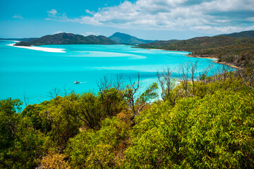 Whitehaven Beach is on Whitsunday Island. The beach is known for its crystal white silica sands and...