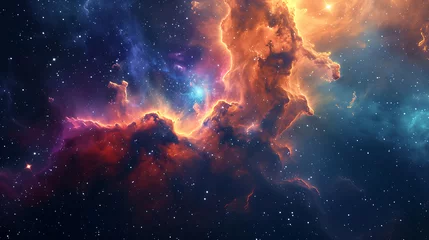 Foto op Aluminium nebula in space © Milan
