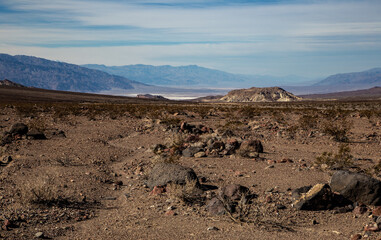 Desolate Desert Landscape of Death Valley, Death Valley National Park, California