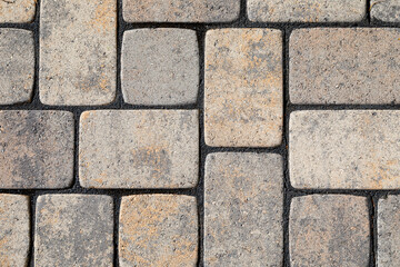 Obraz premium Stone, Textured Driveway Pavers Background