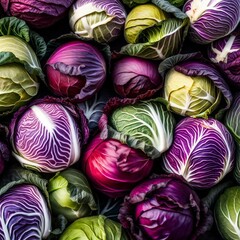 Obraz premium lots of colorful cabbage