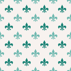 Fleur De Lis Blue French Damask Luxury Decorative Fabric Pattern
