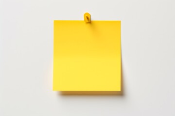 Generative AI : Yellow note paper pinned on white background.