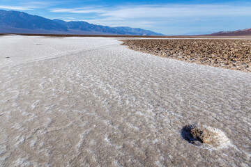 Badwater Basin Salt Flats, Death Valley National Park. California