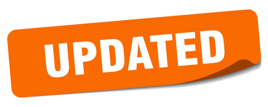 updated sticker. updated label