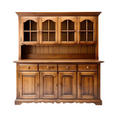 WOODEN HUTCH isolated on transparent and white background