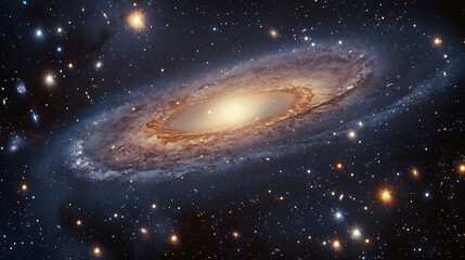 Fototapeta premium a spiral galaxy in space