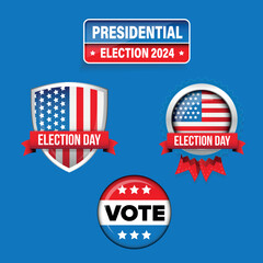 Usa Presidential election Vote badge