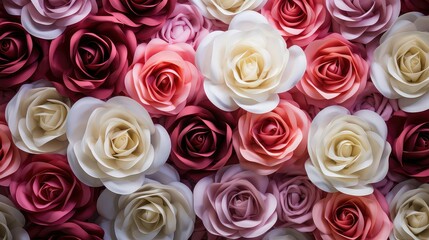 floral petal roses background illustration flower love, romance beauty, red pink floral petal roses background