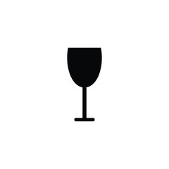 wine glass icon vector