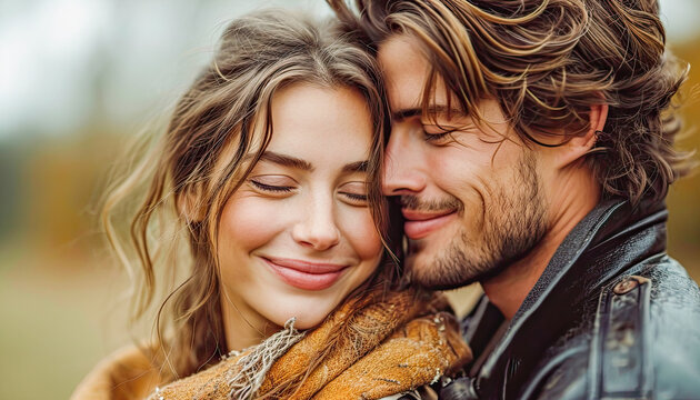 Couple in love together on abstract background, Valentine's Day celebration, February, concept graphic resources, generative ai