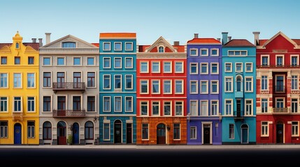 Fototapeta premium construction building architecture background illustration urban city, modern traditional, materials sustainable construction building architecture background