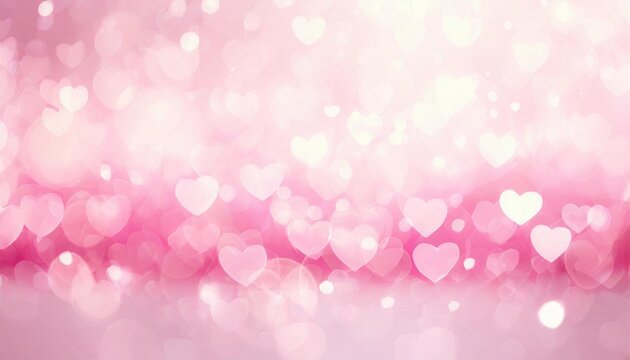 light pink bokeh valentine background abstract background with pink hearts bokeh valentine s day wallpaper