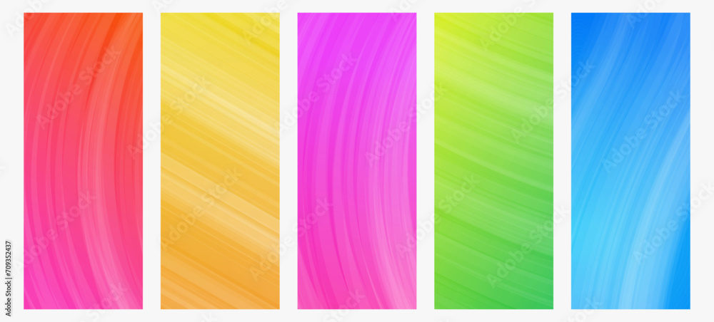 Poster modern colorful gradient background with lines