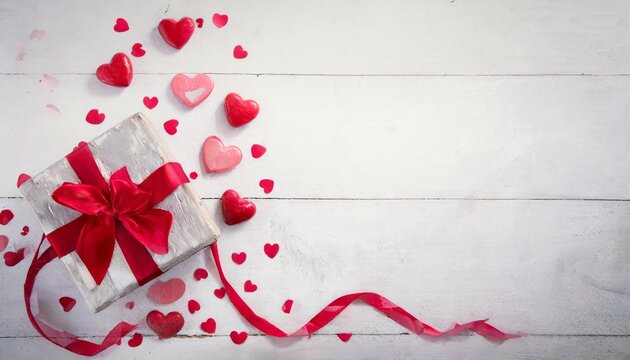 valentine s day background with hearts