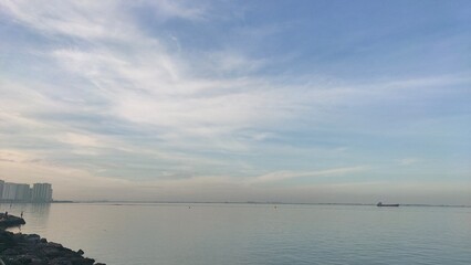 Obraz premium Manila bay on a Sunday morning