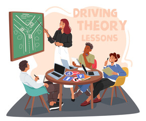 Characters In Driving School Grasp Road Rules, Defensive Driving Techniques, And Vehicle Control Skills Through Lessons