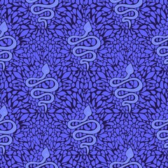 Cartoon animals seamless snakes pattern for wrapping paper and fabrics and new year 2025 packaging